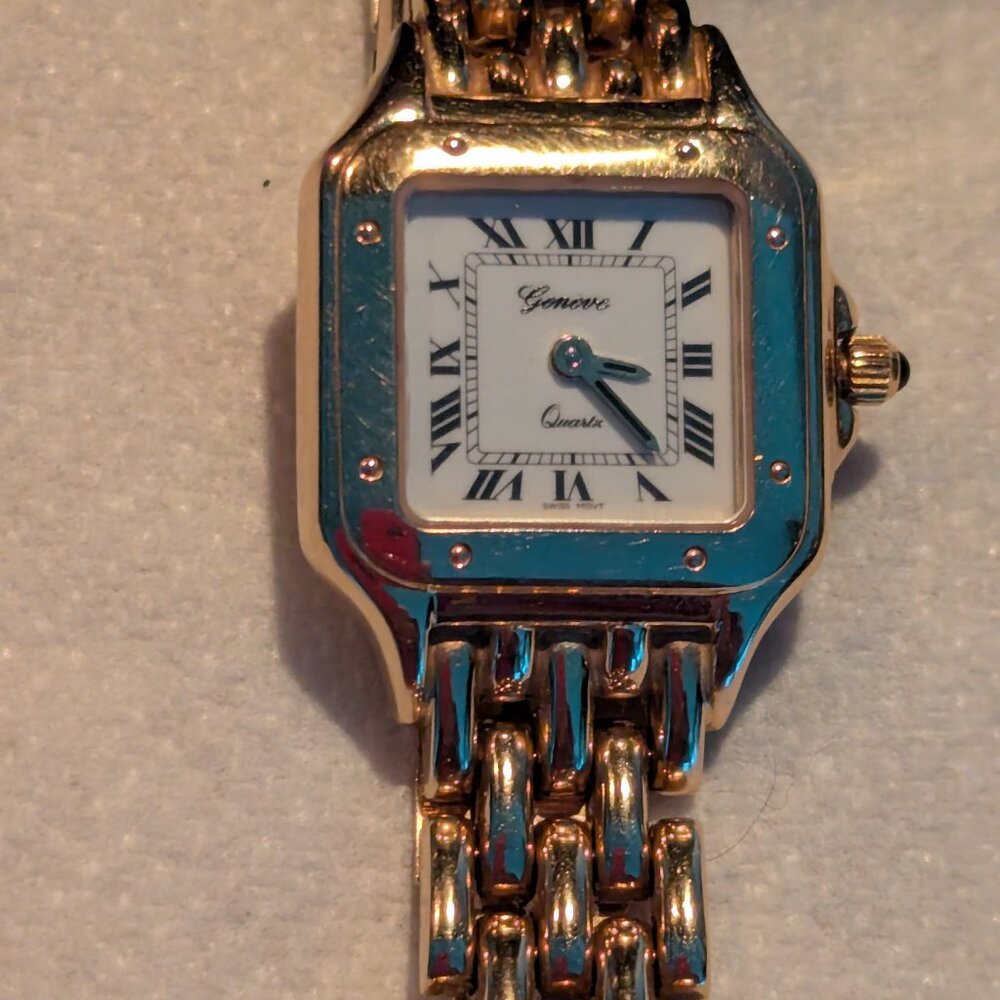 GENEVE 14K GOLD LADIES WATCH